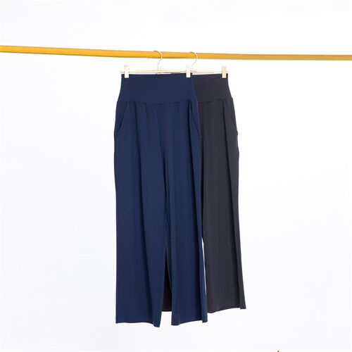 Outdoor Naked Straight Yoga Pants Long High Waist Loose Spor
