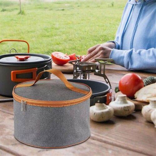 Camping Cookware Carry Bag with Handles Camp Bowl Cups