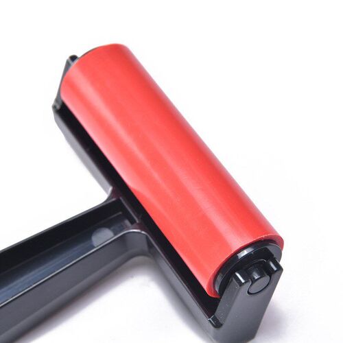 10cm Engraving Roller Diamond Painting Kit Red Roller Art In