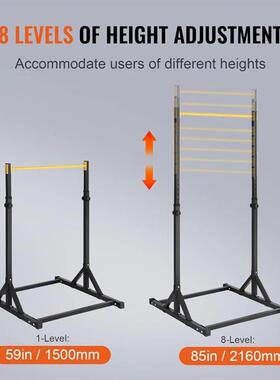 8-Level Height Adjustable Pull Up Bar Stand, Multi-Function
