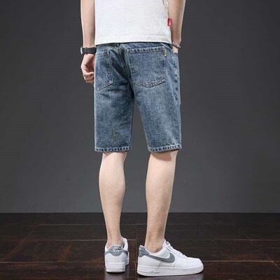 Mens Summer Denim Shorts Summer New Arrival Off-the-Top Cas