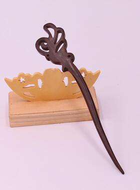 Ethnic Green Sandalwood Hair Pins Hair  Wood Headpiece Handm