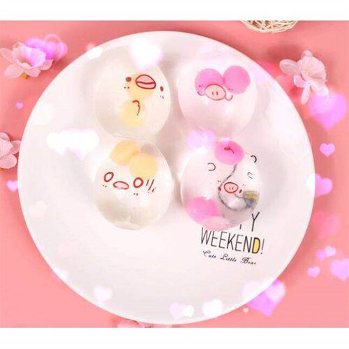 Funky Egg Splat Ball Squishy Toys Stress Relief Eggs Yolk