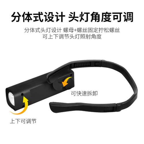 Ear Clip Headlamp耳挂式夜钓鱼头灯照明灯Bright LED Headlight