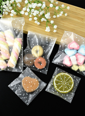 100pcs Plastic Transparent Packing Cellophane Bags Polka Dot