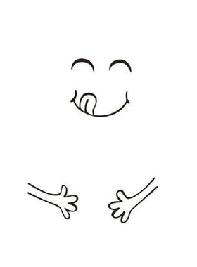 Cute Fridge Sticker Funny Happy Delicious Face Kitchen