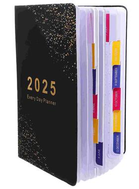 A5 Notebook Notepads 2025 Schedule Wear-resistant Delicate J