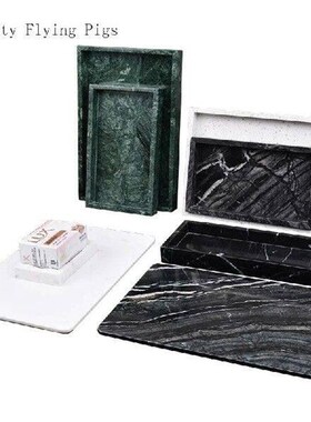 Nordic minimalist style marble tray dessert pastry display