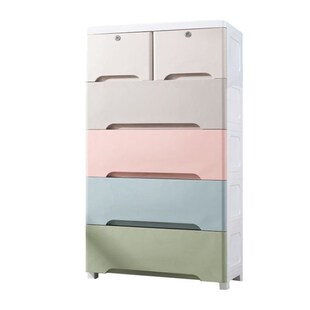 Extra storage baby type plastic drawer large thick cabinet