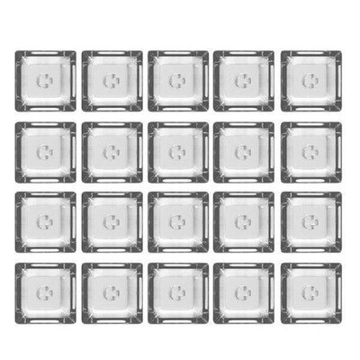 R2LA 20Keys XDA Profile 1U 1X Transparents Crystal Blank