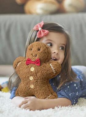 Christmas Decoration Toys Cute Gingerbread Man Plushie Toy B