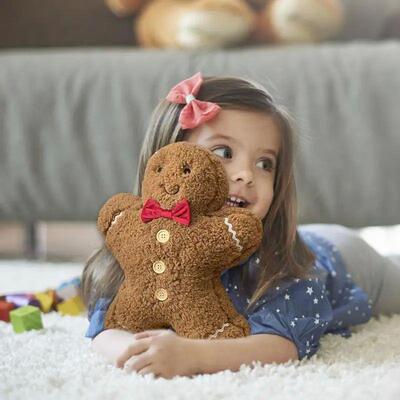 Christmas Decoration Toys Cute Gingerbread Man Plushie Toy B