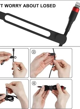 Silicone Cable Ties,Cord Organizer,Cable Straps,Reusable Cor