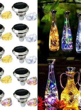 Solar Diamond Shaped Wine Bottle Lights 2M 20LED Waterproof