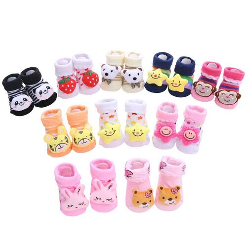 3 Pairs/lot Newborn Baby Socks Infant Cotton Socks Baby Girl