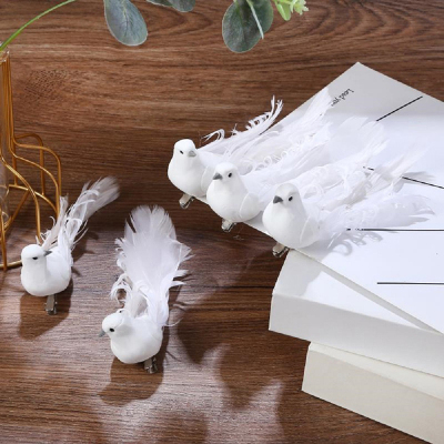 Artificial Pigeon Birds Fake Doves Simulation Feather Pigeon