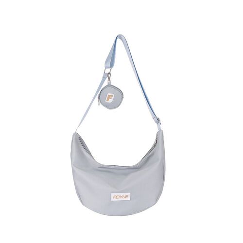 New Nylon Womens Bag Fashion Stylish Solid Color Dumpling B