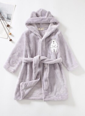 Kids Bathrobe for Girl Children Clothing Girl Flannel Bath R