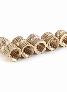 140pcs M6 Nuts Cylinder Knurled Threaded Round Insert Embedd
