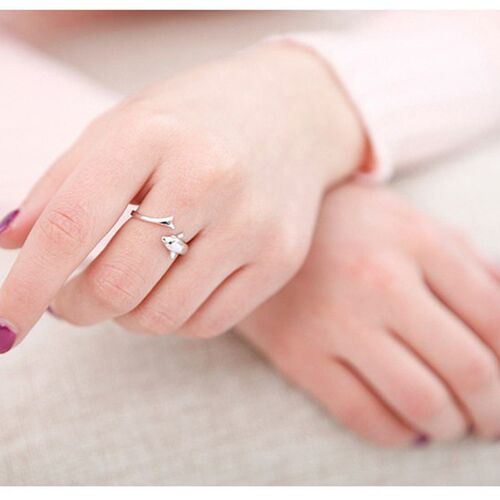 Romantic Dolphin Love Open Ring  Dolphin Ring