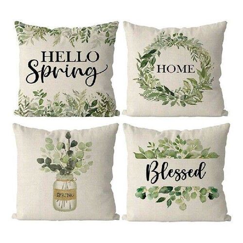 Spring Pillow Covers Farmhouse Throw Pillow Home Sofa Decor