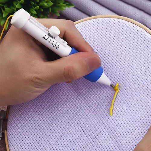 1 Set Magic Embroidery Pen Pratical Abs Plastic Diy Intercha
