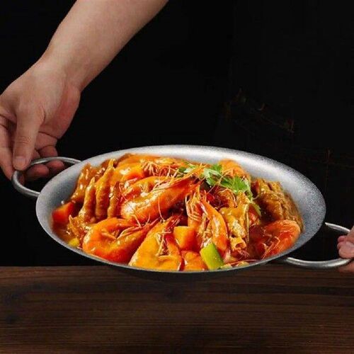 Double Handle Seafood Rice Pot Fast Heating Flat Bottom