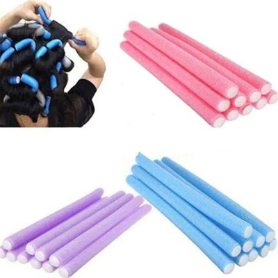 10pcs/set Multifunction Twist Sponge Hair Curler No Heat Hai