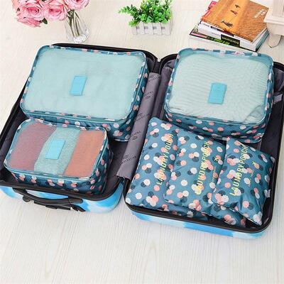 6 PCS Travel Storage Bag Set for Clothes Tidy Organizer Ward