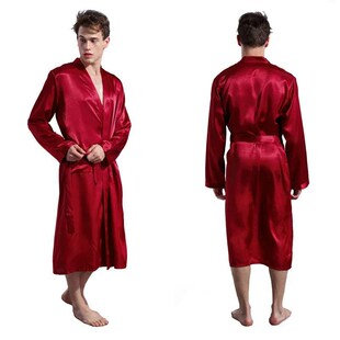 New Men Kimono Bathrobe Gown Groom Groomsman Wedding Robe Th