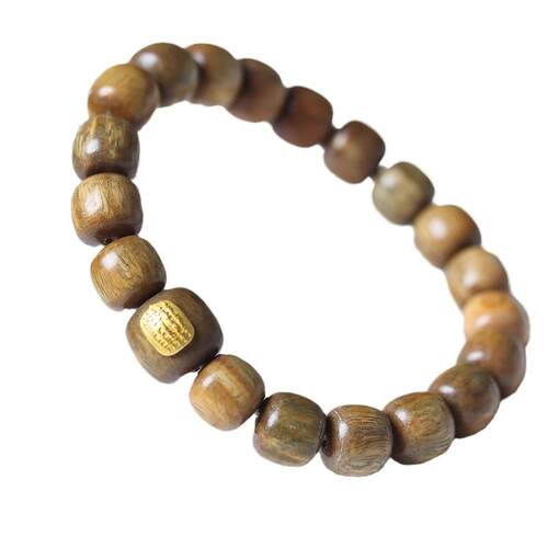 Argentine green sandalwood barrel beads DIY five rosary bead