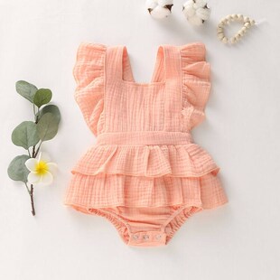 Citgeett Summer Solid 0-24M Newborn Baby Girl Clothes Ruffle