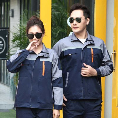 Long-sleeved overalls suit mens wear-resistant tooling spri