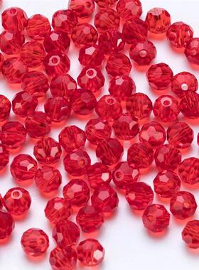 3 4 6 8mm Czech Round Crystal Beads Transparent Faceted Glas