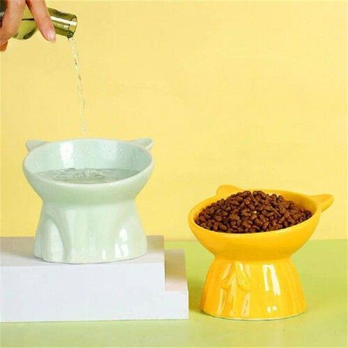 Cat Nordic Style Food Water Bowl Pet Animal Ceramic Eating