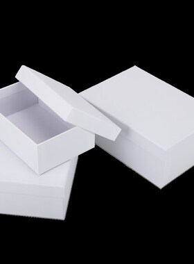 Parcel post rectangular white business gift box clothing