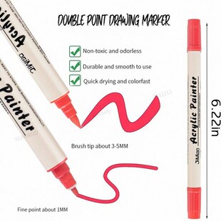 Acrylic Marker Pen Double-Headed Marking Pen  Double tip Sof