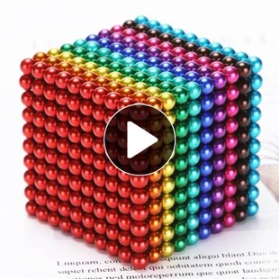 1000 magnetic balls color magnetic magic luminous assembly