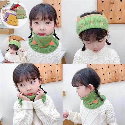 Childrens false collar fall and winter cartoon knitted scar