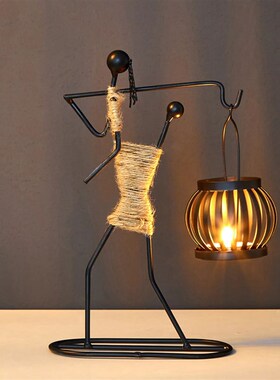 Metal Candle Holder Home Decor Accessories African Candlesti