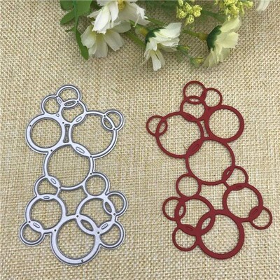 Bubble frame Metal Cutting Dies Stencil Scrapbooking Photo A