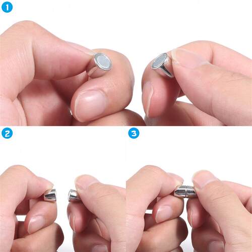 5pcs 16mm Metal Brass Strong Magnetic Clasps For Leather Cor