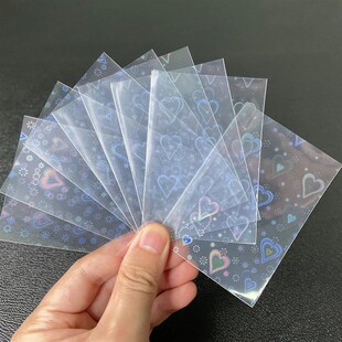 Card Transparent 100pcs Game Heart Foil Sweet Board Sleeves