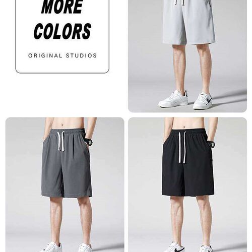 Shirt Less Clothing Five-point Pants Mens Summer Thin Hong