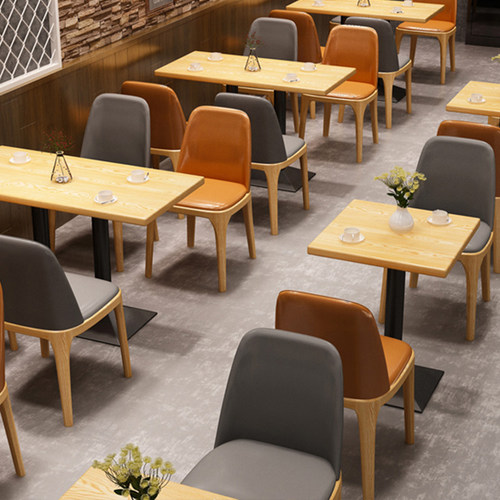餐饮店桌椅商用咖啡馆汉堡店清酒吧靠墙卡座沙发音乐餐厅桌椅