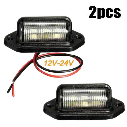 6 LED Car Truck License Plate Lights Trunk Reading Lamp Univ