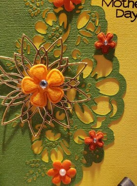 Layers Hollow Flower Lace Metal Cutting Dies DIY Etched Dies