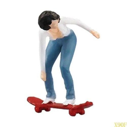 X90F Tiny Resins Skateboarder Model Collectible for