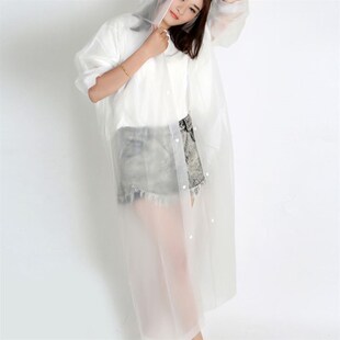 Environmental Women Raincoat Men Black Rain Clothes Cover Ho