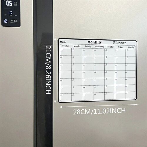 21x28cm Rewritable Monthly Weekly Planner Fridge Magnets Cre